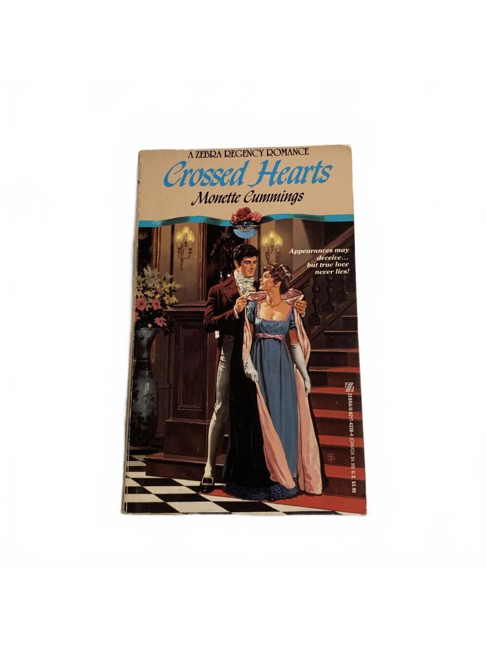 Crossed Hearts Paperback Monette Cummings Zebra Regency Romance